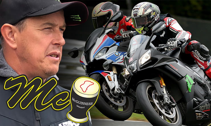 John McGuinness reviews the 2019 BMW S1000RR and Aprilia RSV4 1100 Factory