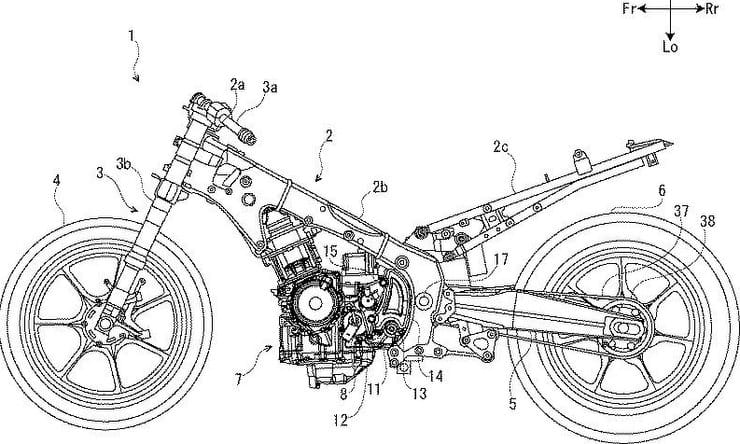 New Hayabusa frame and engine in Suzuki’s latest Japanese patent application