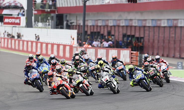 Argentina MotoGP race start 2017