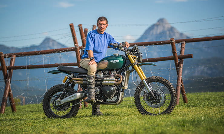 Guy Martin attempts famous Steve McQueen jump on TV