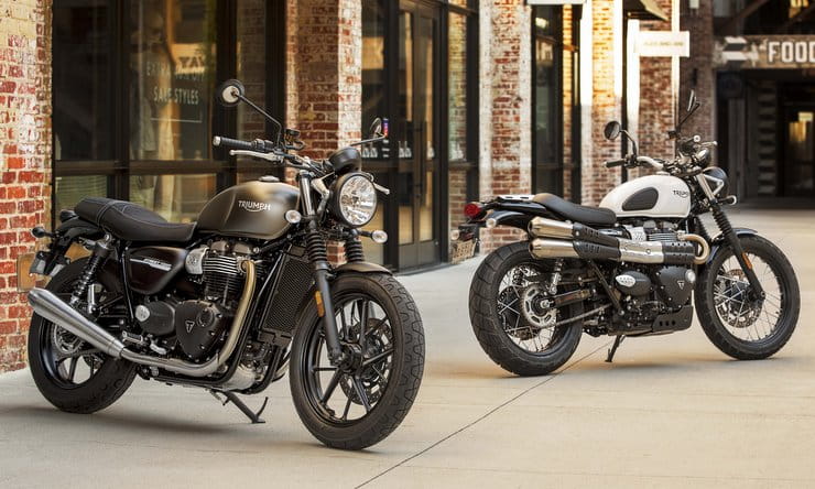 2019 Triumph Street Twin and Street Scrambler